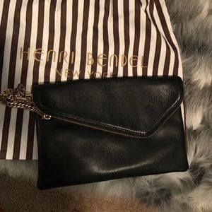 Henri bendel leather clutch/ Cross body
